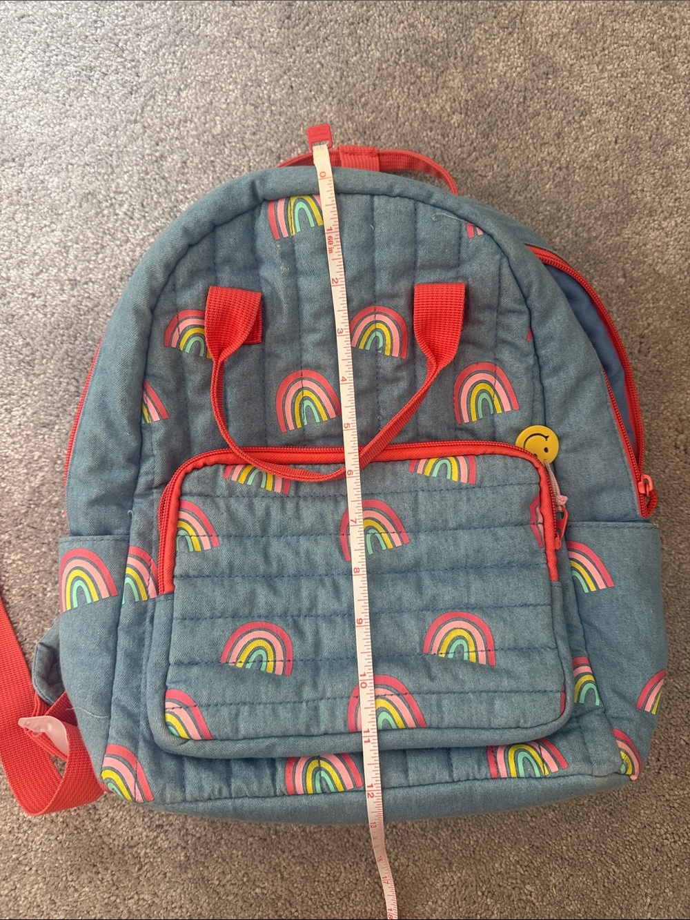 Cat & Jack kid backpack w rainbows